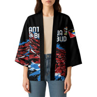 Antigua and Barbuda Cricket Custom Kimono Falcons Wings - Take Off - Wonder Print Shop