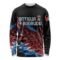 Antigua and Barbuda Cricket Custom Long Sleeve Shirt Falcons Wings - Take Off - Wonder Print Shop