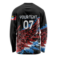 Antigua and Barbuda Cricket Custom Long Sleeve Shirt Falcons Wings - Take Off - Wonder Print Shop