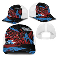 Antigua and Barbuda Cricket Mesh Trucker Cap Falcons Wings - Take Off - Wonder Print Shop