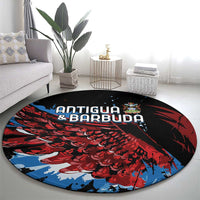 Antigua and Barbuda Cricket Round Carpet Falcons Wings - Take Off - Wonder Print Shop