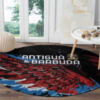 Antigua and Barbuda Cricket Round Carpet Falcons Wings - Take Off - Wonder Print Shop
