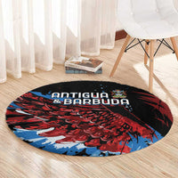 Antigua and Barbuda Cricket Round Carpet Falcons Wings - Take Off - Wonder Print Shop