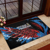 Antigua and Barbuda Cricket Rubber Doormat Falcons Wings - Take Off - Wonder Print Shop