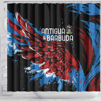 Antigua and Barbuda Cricket Shower Curtain Falcons Wings - Take Off - Wonder Print Shop