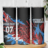 Antigua and Barbuda Cricket Custom Skinny Tumbler Falcons Wings - Take Off - Wonder Print Shop