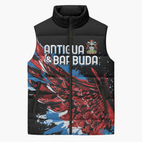 Antigua and Barbuda Cricket Custom Sleeveless Puffer Jacket Falcons Wings - Take Off - Wonder Print Shop