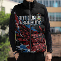 Antigua and Barbuda Cricket Custom Sleeveless Puffer Jacket Falcons Wings - Take Off - Wonder Print Shop