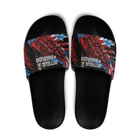 Antigua and Barbuda Cricket Slide Sandals Falcons Wings - Take Off - Wonder Print Shop