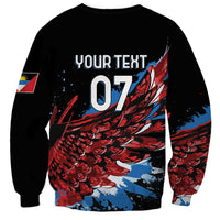 Antigua and Barbuda Cricket Custom Sweatshirt Falcons Wings - Take Off - Wonder Print Shop