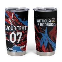 Antigua and Barbuda Cricket Custom Tumbler Cup Falcons Wings - Take Off - Wonder Print Shop
