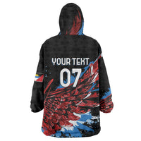 Antigua and Barbuda Cricket Custom Wearable Blanket Hoodie Falcons Wings - Take Off - Wonder Print Shop