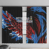 Antigua and Barbuda Cricket Window Curtain Falcons Wings - Take Off - Wonder Print Shop