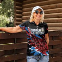 Antigua and Barbuda Cricket Custom Women Polo Shirt Falcons Wings - Take Off - Wonder Print Shop