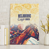 Melbourne Horse Racing Canvas Wall Art Yellow Rose Champion - Wonder Print Shop