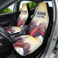 Melbourne Horse Racing Car Seat Cover Yellow Rose Champion - Wonder Print Shop