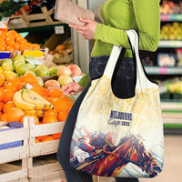 Melbourne Horse Racing Grocery Bag Yellow Rose Champion - Wonder Print Shop