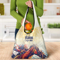 Melbourne Horse Racing Grocery Bag Yellow Rose Champion - Wonder Print Shop