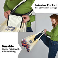 Melbourne Horse Racing Grocery Bag Yellow Rose Champion - Wonder Print Shop