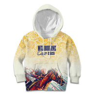 Melbourne Horse Racing Kid Hoodie Yellow Rose Champion - Wonder Print Shop