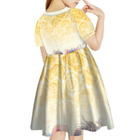 Melbourne Horse Racing Kid Short Sleeve Dress Yellow Rose Champion - Wonder Print Shop