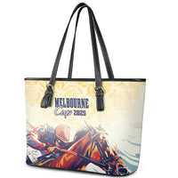 Melbourne Horse Racing Leather Tote Bag Yellow Rose Champion - Wonder Print Shop