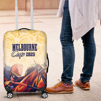 Melbourne Horse Racing Luggage Cover Yellow Rose Champion - Wonder Print Shop