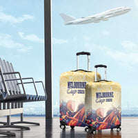 Melbourne Horse Racing Luggage Cover Yellow Rose Champion - Wonder Print Shop