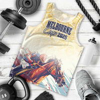 Melbourne Horse Racing Men Tank Top Yellow Rose Champion - Wonder Print Shop