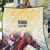 Melbourne Horse Racing Quilt Yellow Rose Champion - Wonder Print Shop