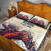 Melbourne Horse Racing Quilt Bed Set Yellow Rose Champion - Wonder Print Shop