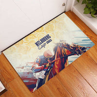 Melbourne Horse Racing Rubber Doormat Yellow Rose Champion - Wonder Print Shop