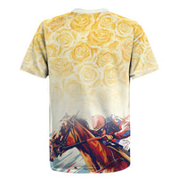 Melbourne Horse Racing Rugby Jersey Yellow Rose Champion - Wonder Print Shop