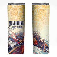 Melbourne Horse Racing Skinny Tumbler Yellow Rose Champion - Wonder Print Shop