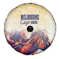 Melbourne Horse Racing Spare Tire Cover Yellow Rose Champion - Wonder Print Shop