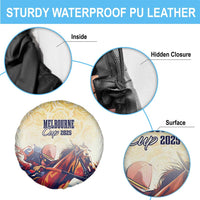 Melbourne Horse Racing Spare Tire Cover Yellow Rose Champion - Wonder Print Shop