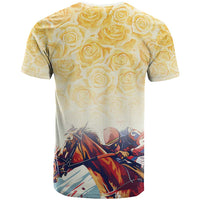 Melbourne Horse Racing T Shirt Yellow Rose Champion - Wonder Print Shop