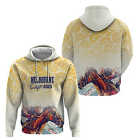 Melbourne Horse Racing Zip Hoodie Yellow Rose Champion - Wonder Print Shop