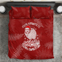 New Zealand Christmas Bedding Set Silver Fern Mix Kiwi Bird Ver01 LT7 - Wonder Print Shop