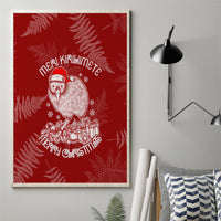 New Zealand Christmas Canvas Wall Art Silver Fern Mix Kiwi Bird Ver01 LT7 - Wonder Print Shop