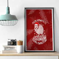 New Zealand Christmas Canvas Wall Art Silver Fern Mix Kiwi Bird Ver01 LT7 - Wonder Print Shop