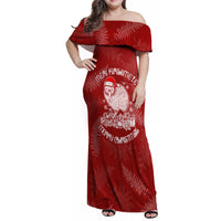 New Zealand Christmas Family Matching Off Shoulder Maxi Dress and Hawaiian Shirt Silver Fern Mix Kiwi Bird Ver01 LT7 - Wonder Print Shop