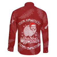 New Zealand Christmas Family Matching Short Sleeve Bodycon Dress and Hawaiian Shirt Silver Fern Mix Kiwi Bird Ver01 - Wonder Print Shop