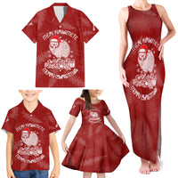 New Zealand Christmas Family Matching Tank Maxi Dress and Hawaiian Shirt Silver Fern Mix Kiwi Bird Ver01 - Wonder Print Shop