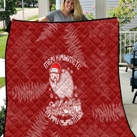 New Zealand Christmas Quilt Silver Fern Mix Kiwi Bird Ver01 - Wonder Print Shop