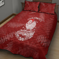 New Zealand Christmas Quilt Bed Set Silver Fern Mix Kiwi Bird Ver01 - Wonder Print Shop