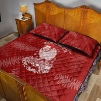 New Zealand Christmas Quilt Bed Set Silver Fern Mix Kiwi Bird Ver01 - Wonder Print Shop