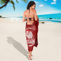 New Zealand Christmas Sarong Silver Fern Mix Kiwi Bird Ver01 - Wonder Print Shop