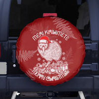 New Zealand Christmas Spare Tire Cover Silver Fern Mix Kiwi Bird Ver01 - Wonder Print Shop