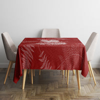 New Zealand Christmas Tablecloth Silver Fern Mix Kiwi Bird Ver01 - Wonder Print Shop